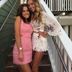 PacSun Pink Cut-Out Dress